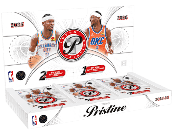 Official 2025-26 Topps Pristine Basketball Hobby box artwork