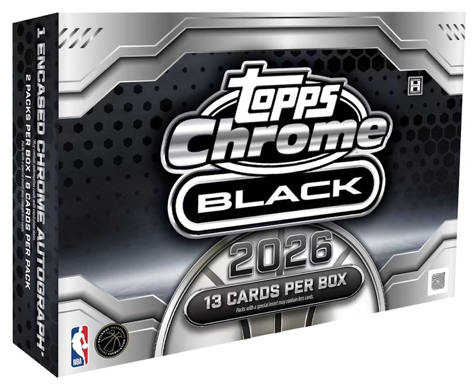 2025–26 Topps Chrome Black Basketball official Hobby box