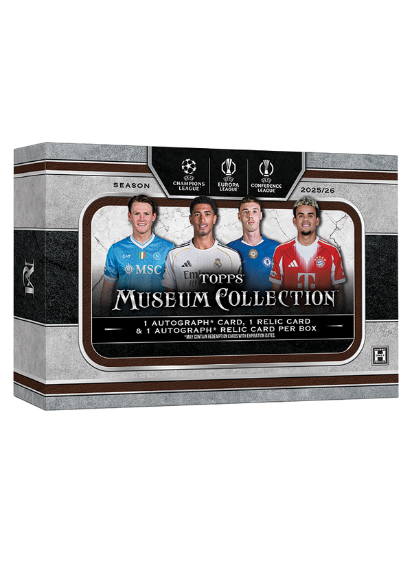 Official 2025–26 Topps Museum Collection UEFA Club Competitions Hobby box
