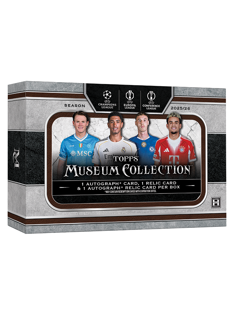 Official 2025–26 Topps Museum Collection UEFA Club Competitions Hobby box