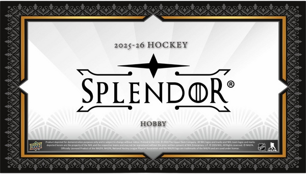 2025–26 Upper Deck Splendor Hockey official Hobby box packaging