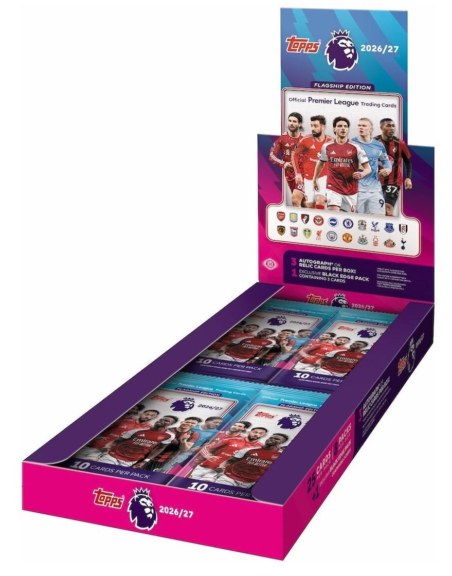 2026–27 Topps Flagship Premier League official Hobby box artwork