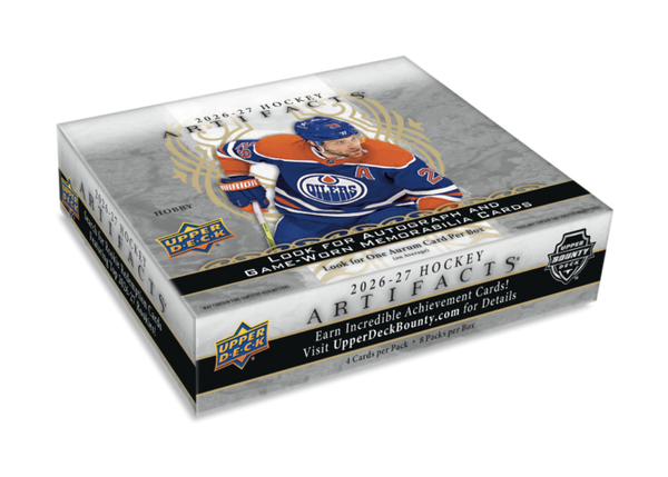 Official Upper Deck 2026–27 Artifacts Hockey Hobby box artwork