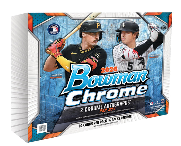 2026 Bowman Chrome Baseball Hobby box featuring Konnor Griffin and Munetaka Murakami