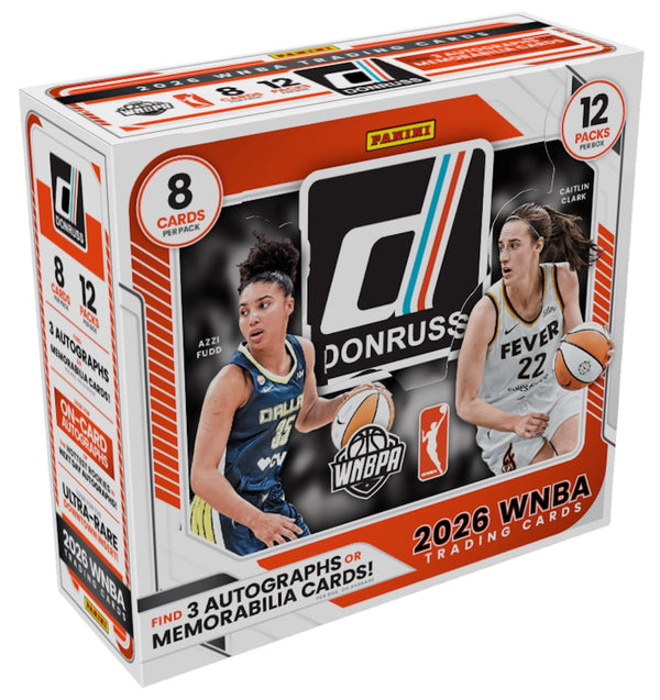 Official 2026 Donruss WNBA Basketball Hobby box artwork