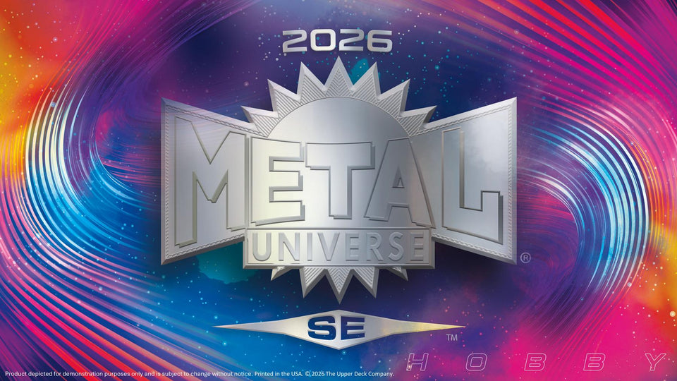 Upper Deck official 2026 Metal Universe SE Hobby promotional artwork