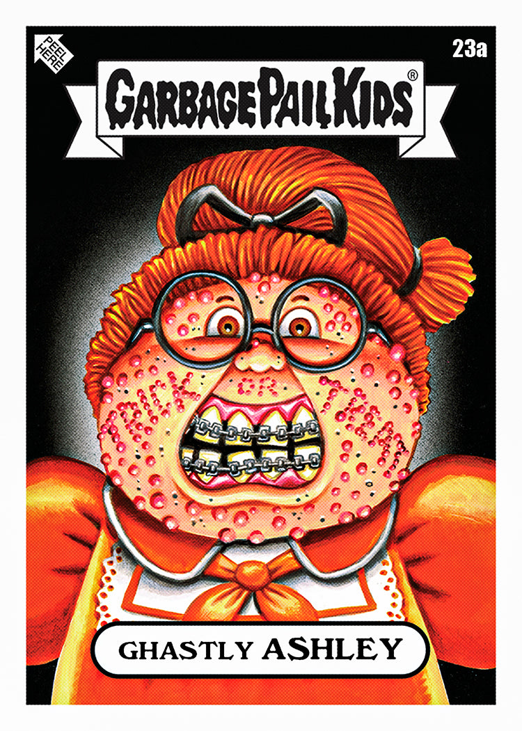 2026 Topps Garbage Pail Kids Halloween promotional Ghastly ASHLEY base sticker