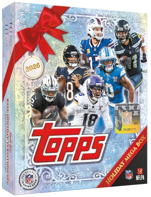 2026 Topps Holiday Football sealed Mega box