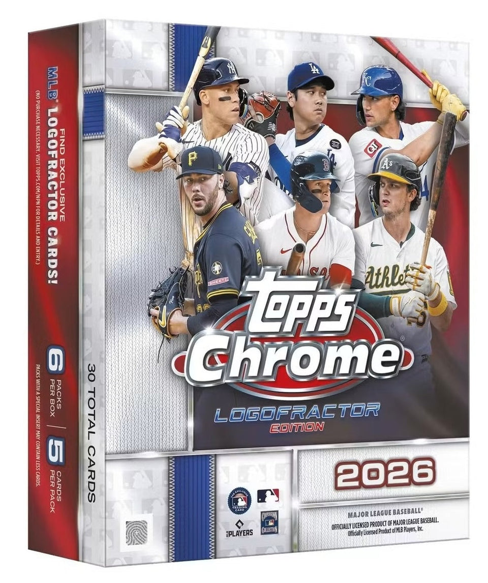 2026 Topps Chrome Logofractor Baseball official sealed Mega box