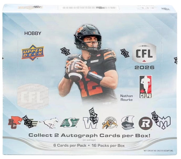 2026 Upper Deck CFL Football official sealed Hobby box