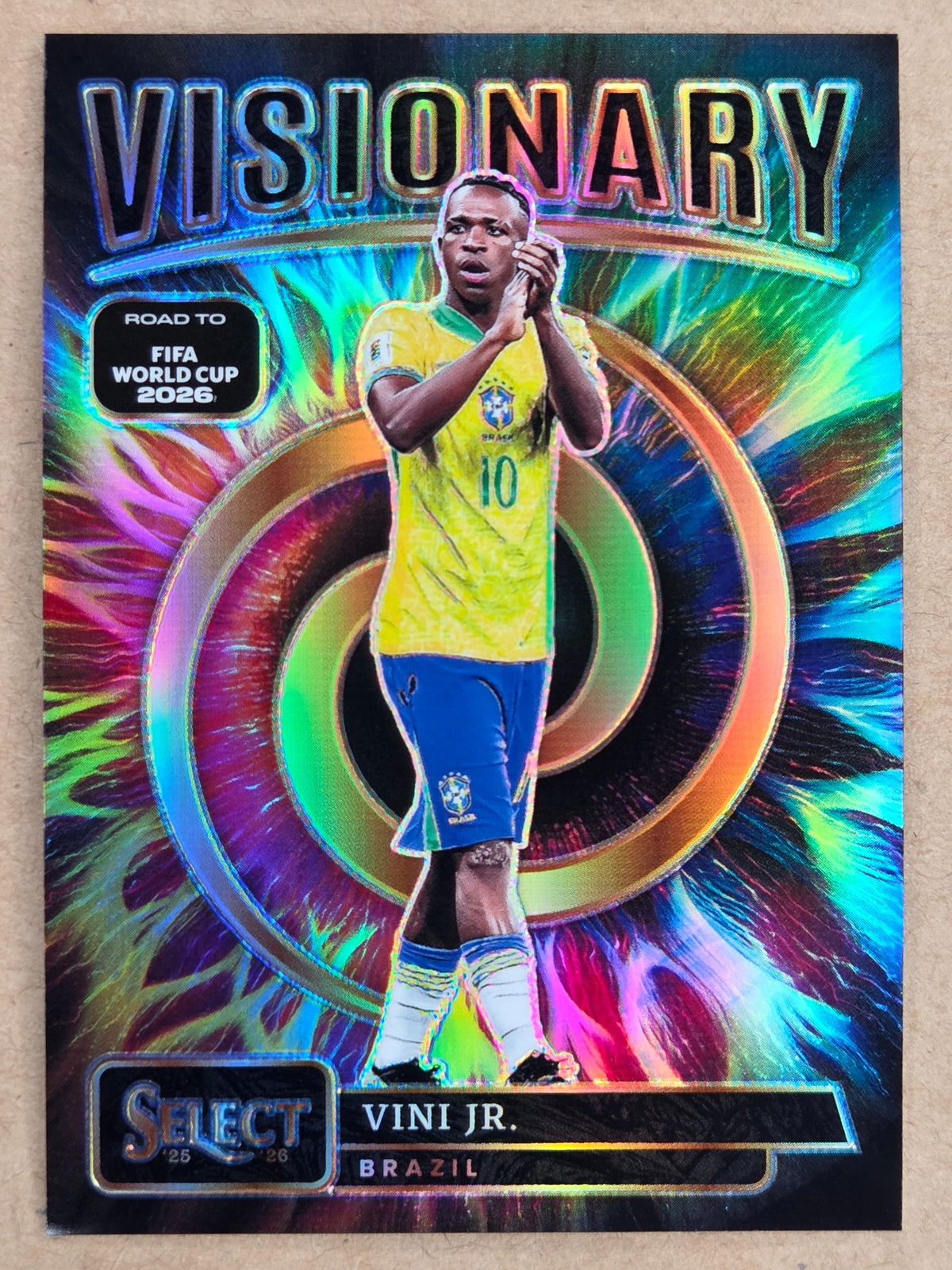 2025-26 Panini Select Road to FIFA World Cup Vini Jr Visionary 4 front