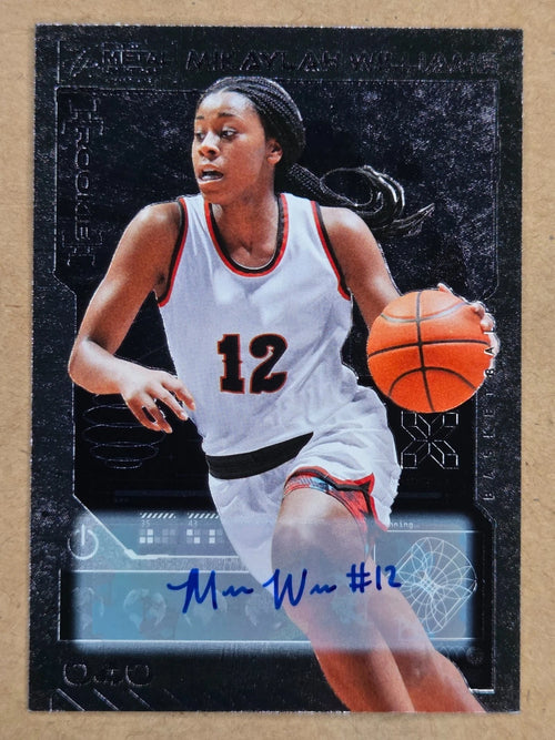 2023 SkyBox Metal Universe Champions Mikaylah Williams 040 Silver Autograph front